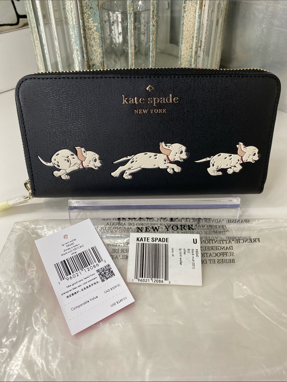 kate spade x Disney  101 Dalmatians Wallet NWT